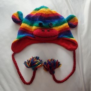DeLux Rainbow Monkey Hat